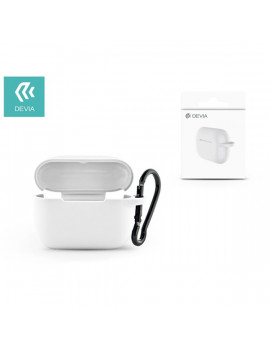 Devia ST334597 AirPods Pro fülhallgatóhoz fehér szilikon tok