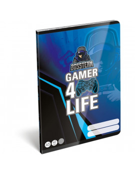 Lizzy Bossteam Gamer 4Life 22968001 FSC A5 40 lapos tűzött vonalas füzet