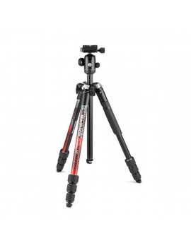 Manfrotto Element MII gömbfejjel 4 szekciós  piros alumínium állvány