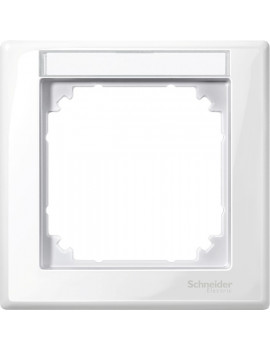 Schneider MTN470119 MERTEN M-Smart feliratozható polárfehér egyes keret